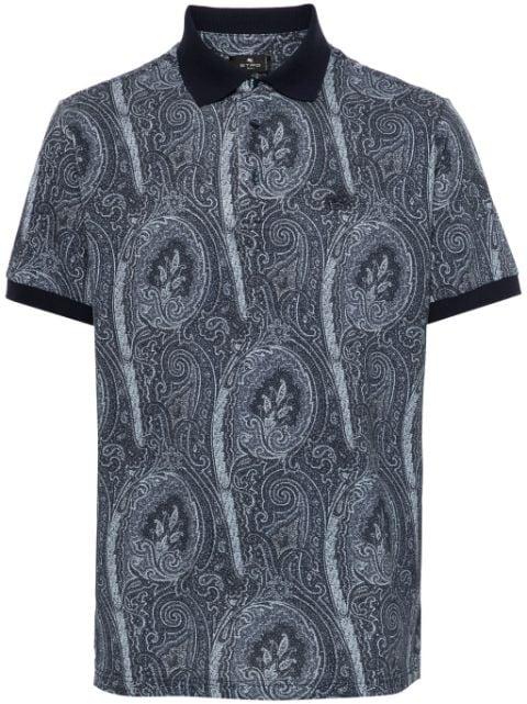 paisley-print polo shirt by ETRO