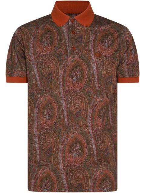 paisley-print polo shirt by ETRO