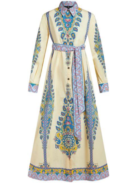 paisley-print shirt dress by ETRO
