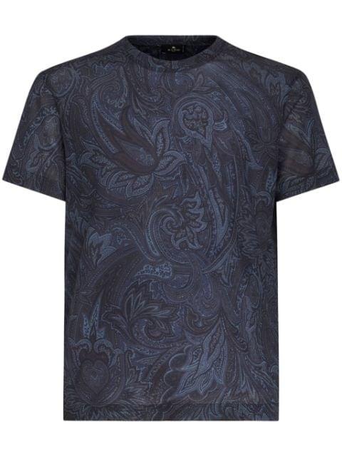 paisley-print short-sleeve T-shirt by ETRO
