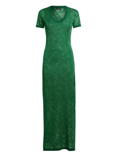 paisley-print short-sleeve dress by ETRO