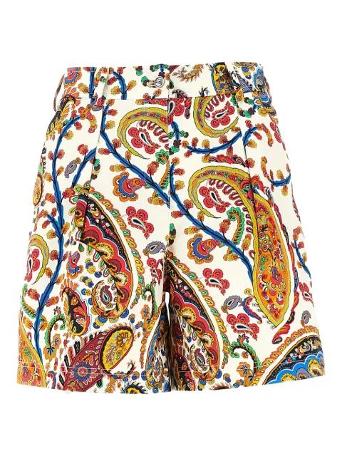 paisley print shorts by ETRO