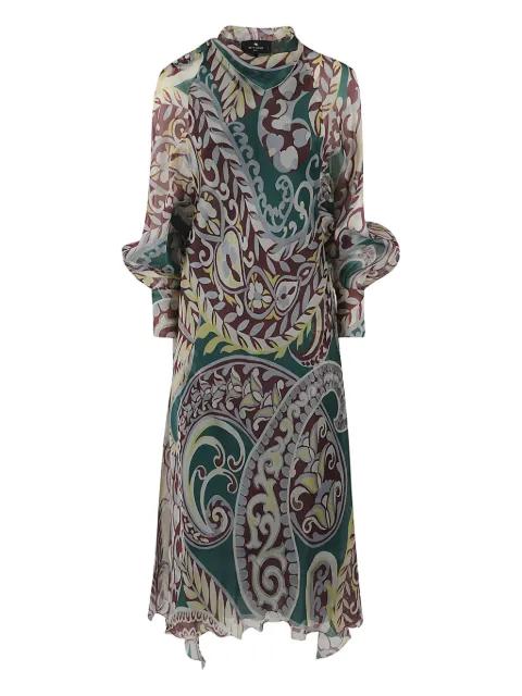 paisley-print silk dress by ETRO
