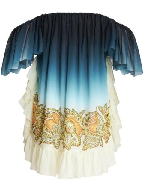 paisley-print silk dress by ETRO
