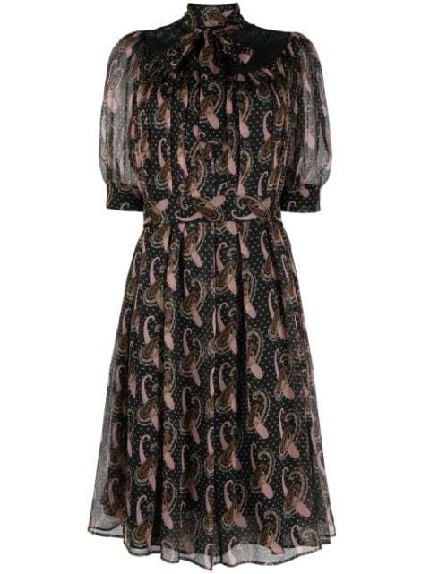 paisley-print silk minidress by ETRO