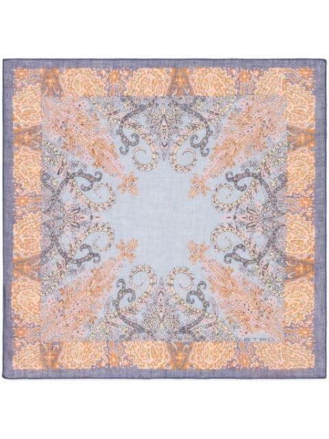 paisley-print silk pocket square by ETRO