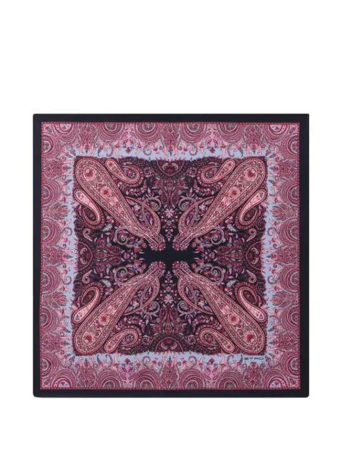 paisley-print silk pocket square scarf by ETRO