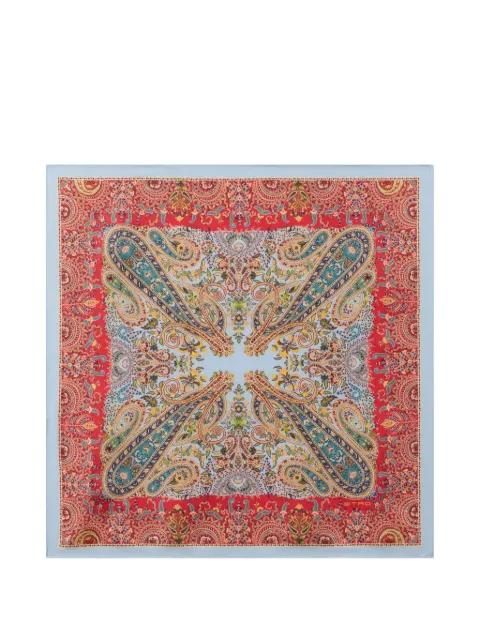 paisley-print silk pocket square scarf by ETRO