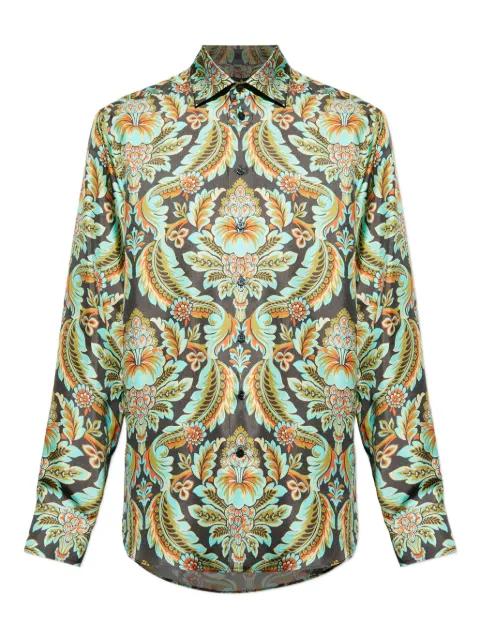 paisley-print silk shirt by ETRO