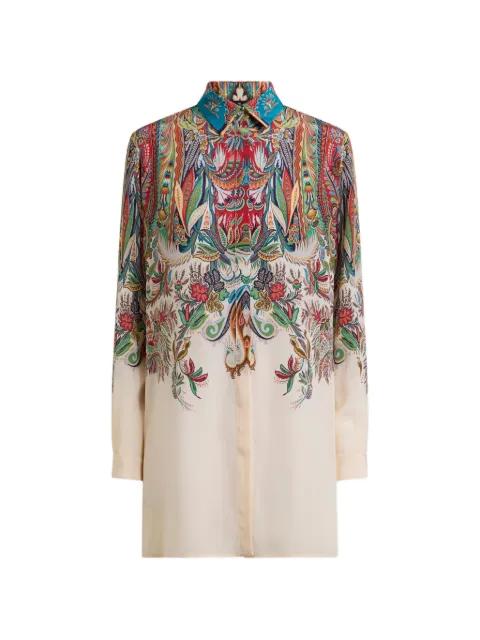 paisley-print silk shirt by ETRO