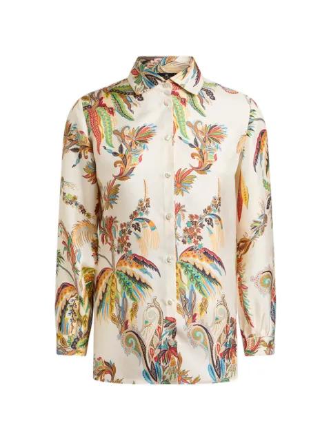 paisley-print silk shirt by ETRO