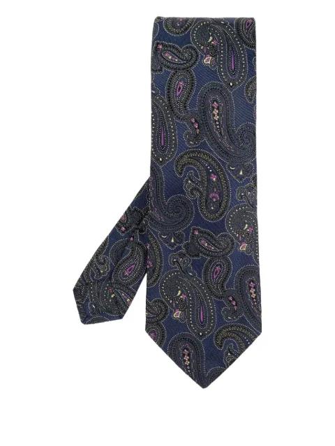 paisley-print silk tie by ETRO