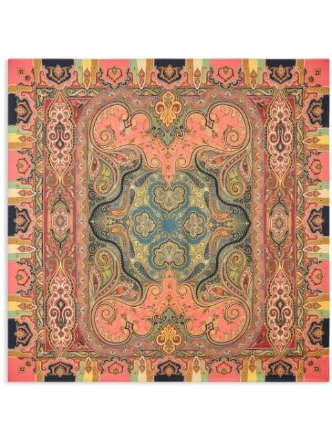 paisley-print square scarf by ETRO