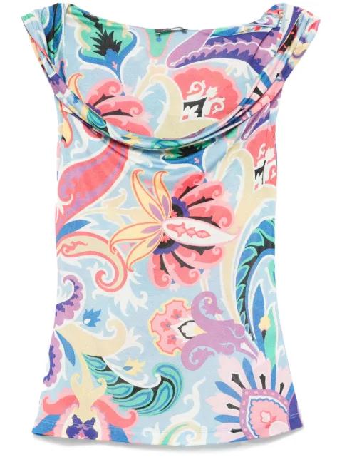 paisley-print tank top by ETRO