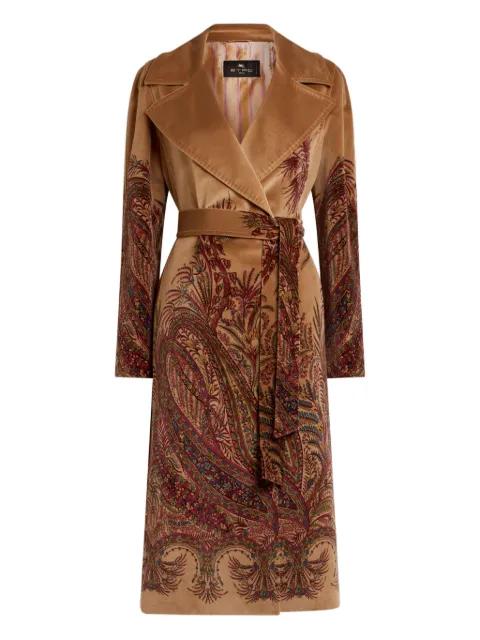 paisley-print velvet coat by ETRO