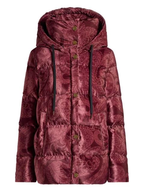 paisley-print velvet down jacket by ETRO