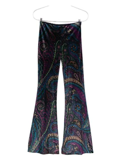 paisley-print velvet trousers by ETRO