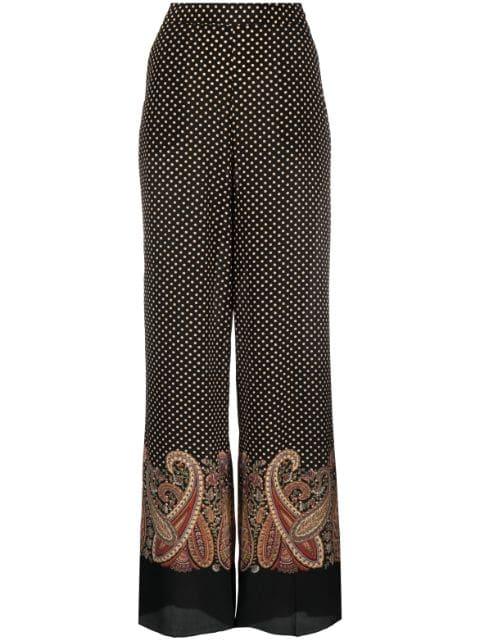 paisley-print wide-leg trousers by ETRO