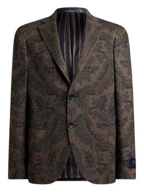 paisley print wool blazer by ETRO