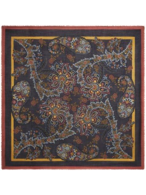 paisley-print wool-silk blend scarf by ETRO