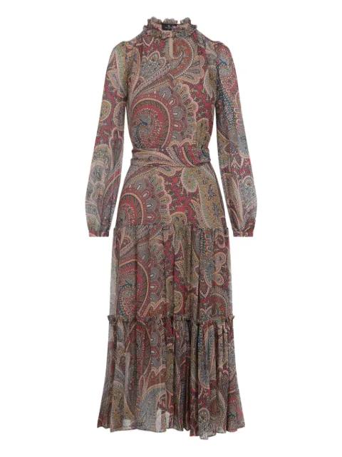 paisley ruffled maxi dress by ETRO