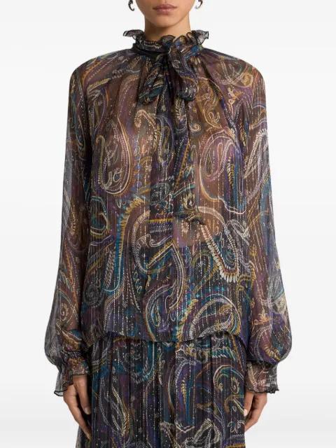 paisley silk blouse by ETRO