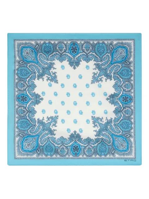 paisley silk pocket square by ETRO