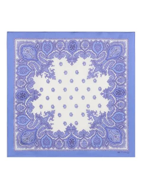 paisley silk pocket square by ETRO