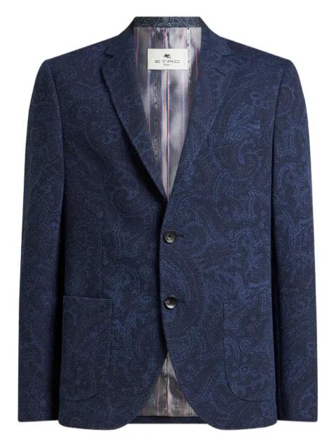 paisley single-breasted blazer by ETRO