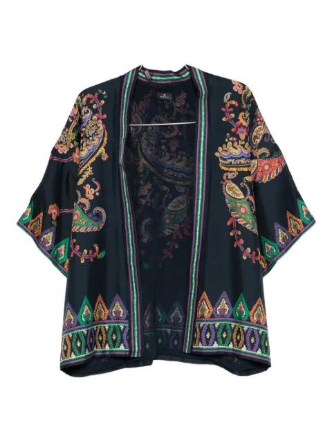 paisley trim jacket by ETRO