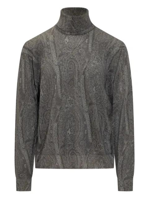 paisley turtleneck sweater by ETRO