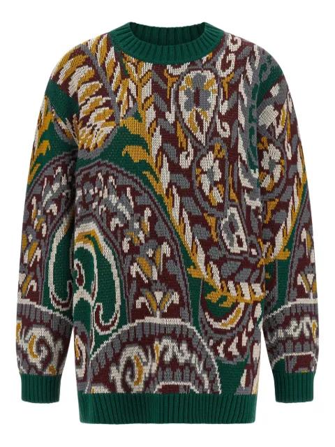 paisley wool sweater by ETRO