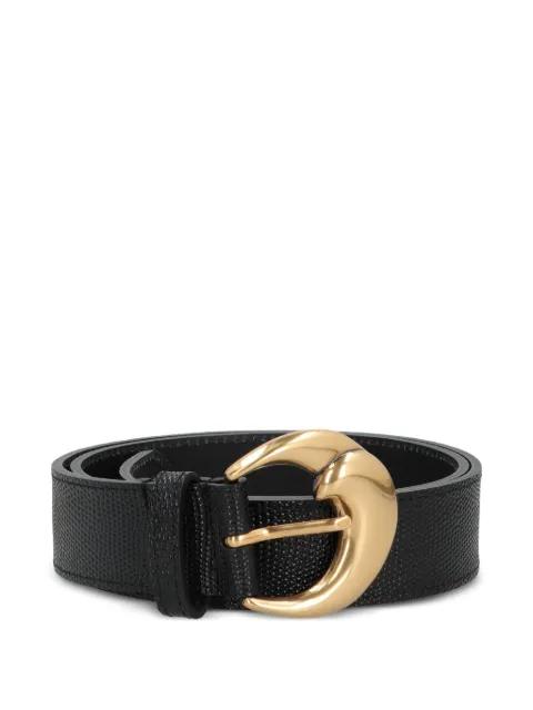 paisly buckle leather belt by ETRO
