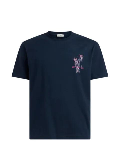 parrot-embroidered T-shirt by ETRO