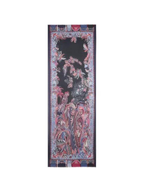 parrot-print scarf by ETRO