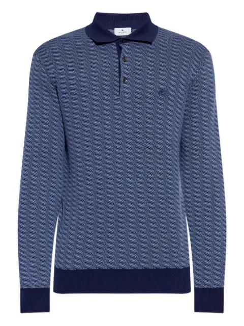 patterned buttoned polo shirt by ETRO
