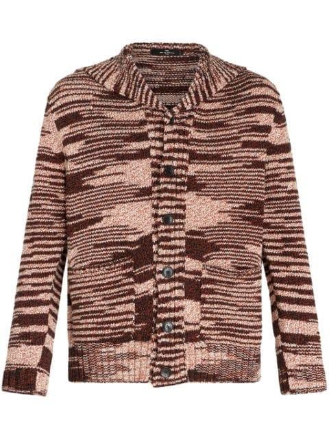 patterned-jacquard cotton-blend cardigan by ETRO