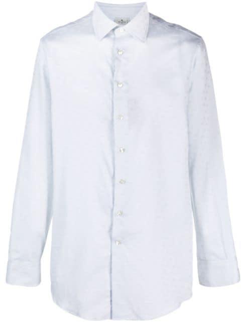 patterned-jacquard cotton shirt by ETRO