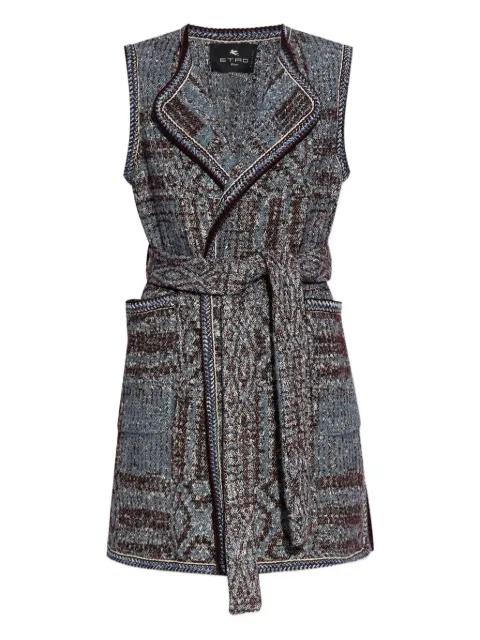 patterned-jacquard gilet by ETRO