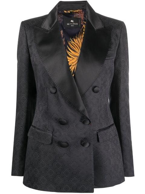 patterned-jacquard satin blazer by ETRO