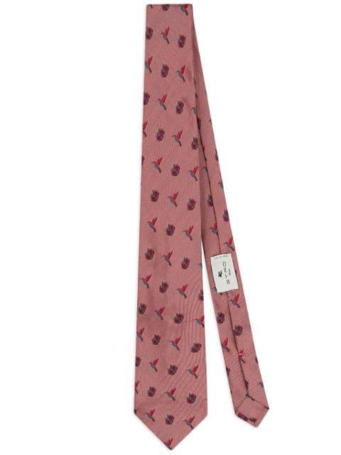 patterned-jacquard silk tie by ETRO