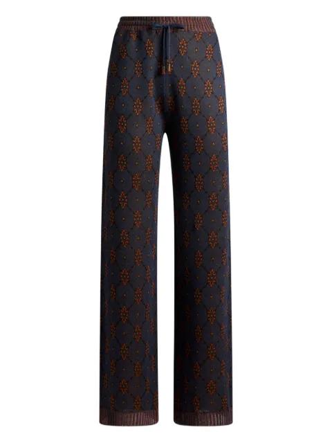 patterned knit trousers by ETRO