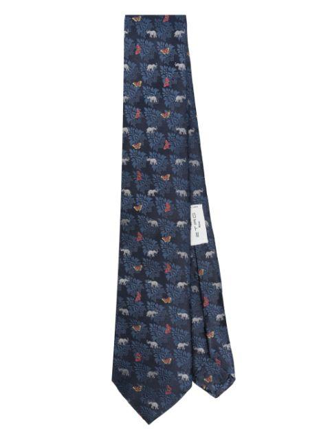 patterned tie by ETRO
