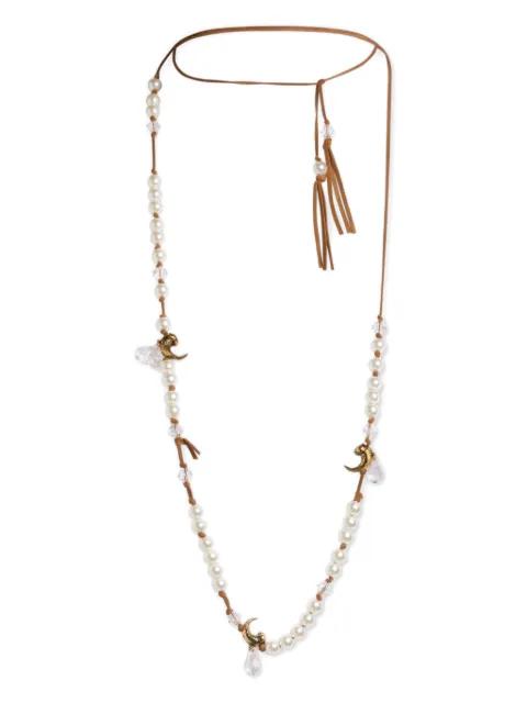 pearl-paisley bee necklace by ETRO