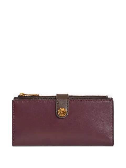 pegasus-button leather wallet by ETRO