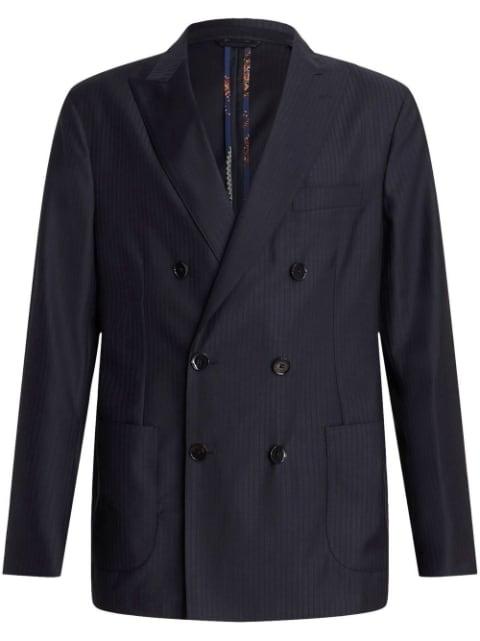 pinstripe-pattern double-breasted blazer by ETRO