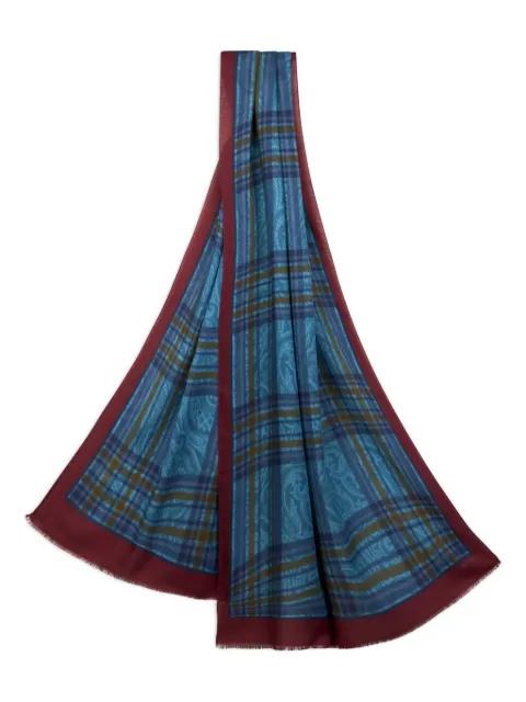 plaid scarf by ETRO