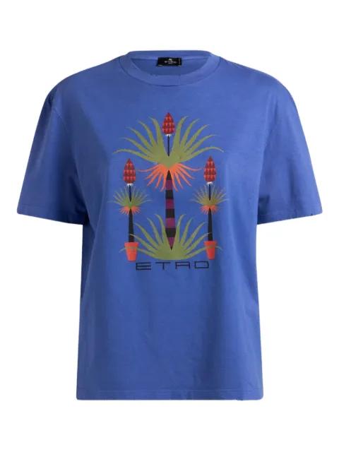plant-print T-shirt by ETRO