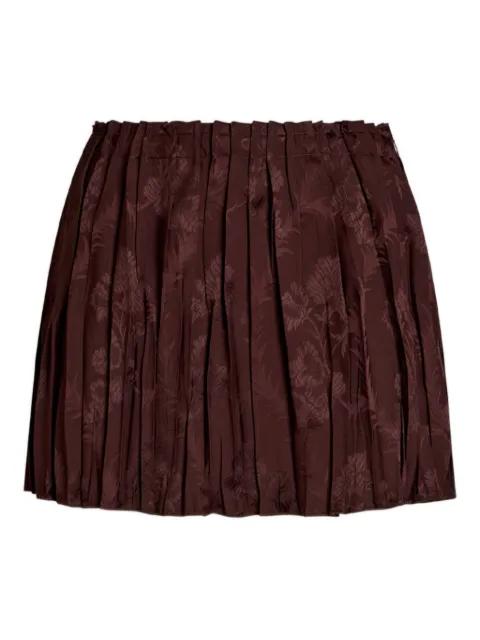 pleated floral skirt by ETRO