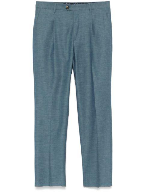pleated tapered trousers by ETRO